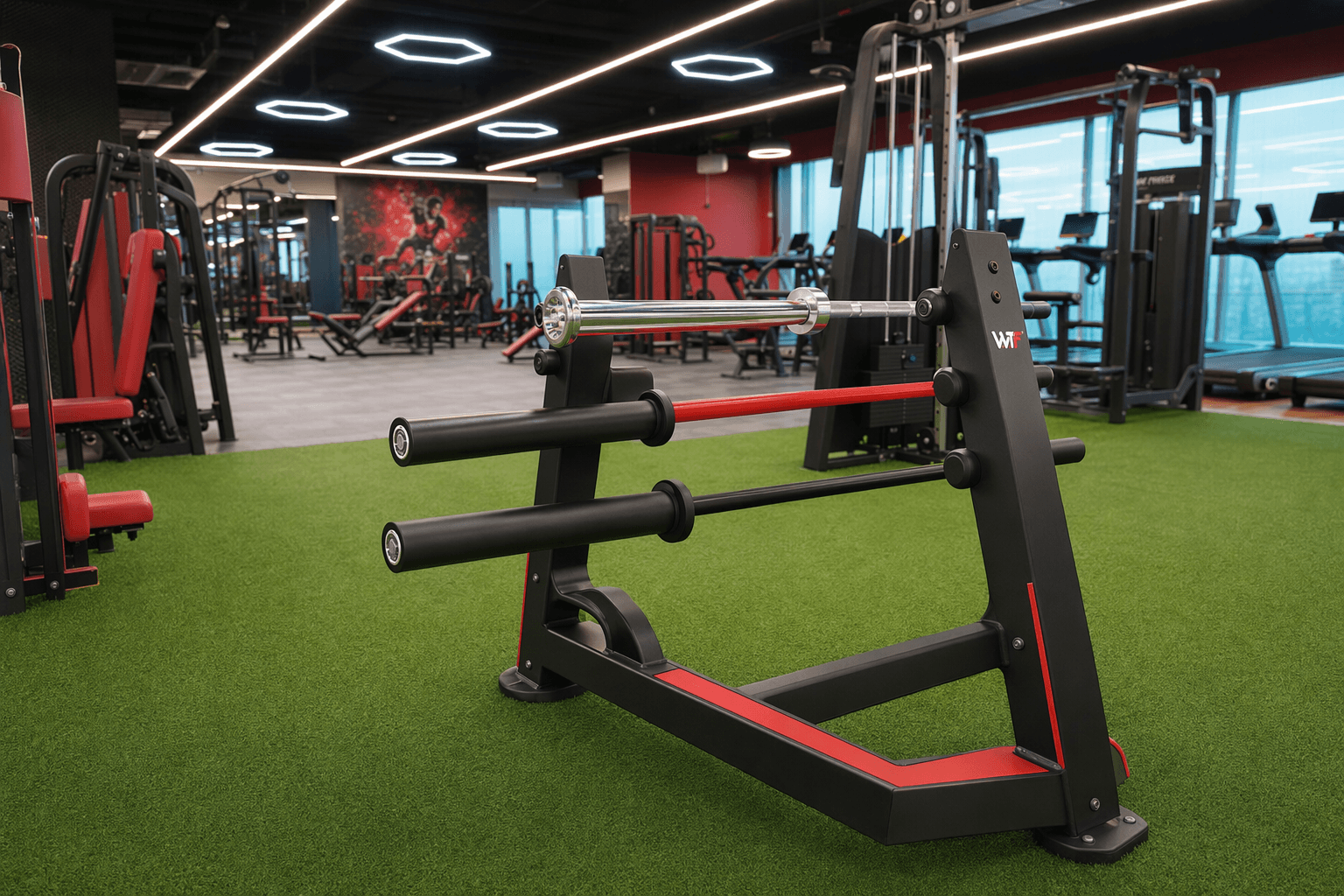 20kg Olympic Bar deployed in a WTF gym