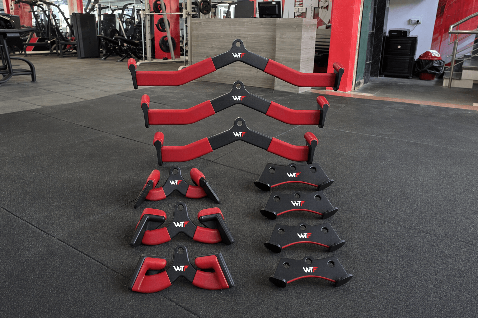 Mag Handle Set of 8 deployed in a WTF gym