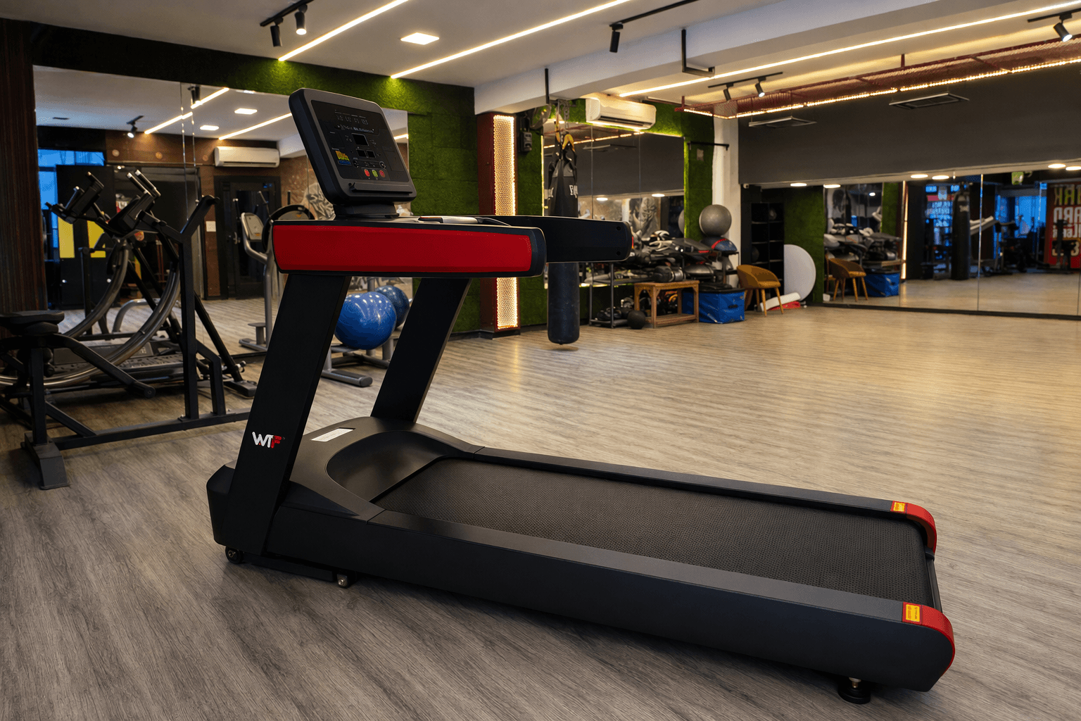 Commercial Motorized Treadmill deployed in a WTF gym