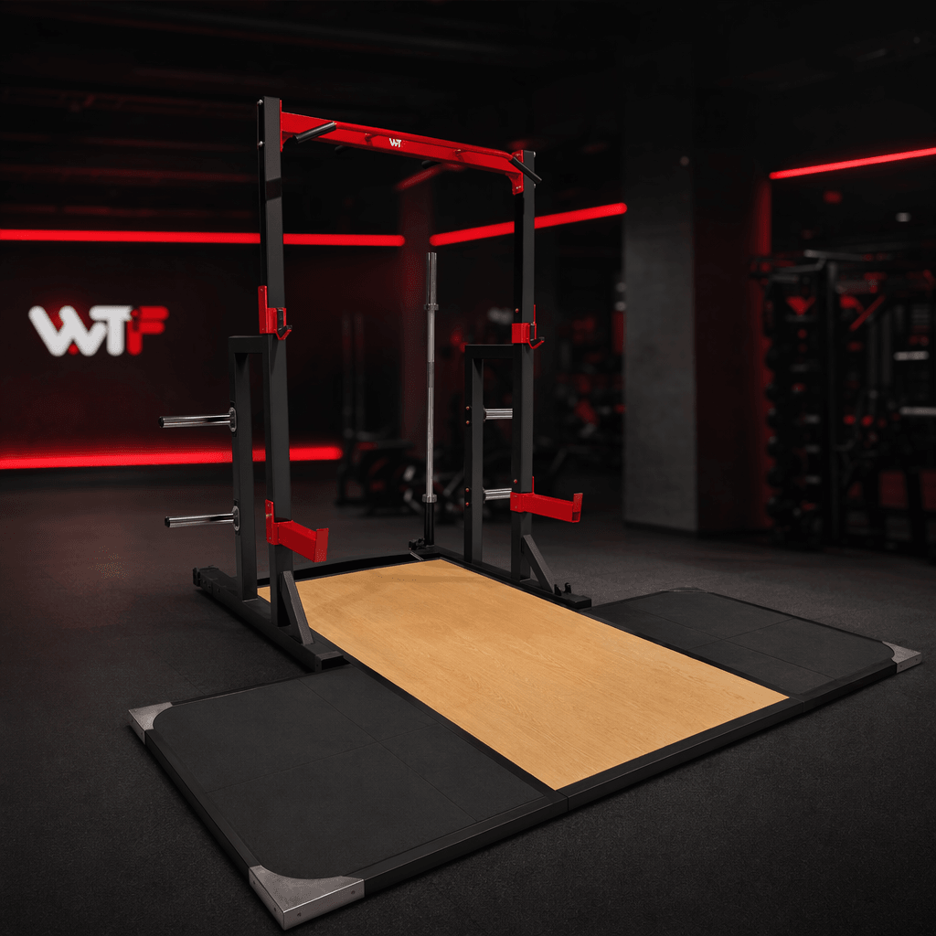 Half Rack with Deadlift Platform (WTF-HR01) — WTF Equipment