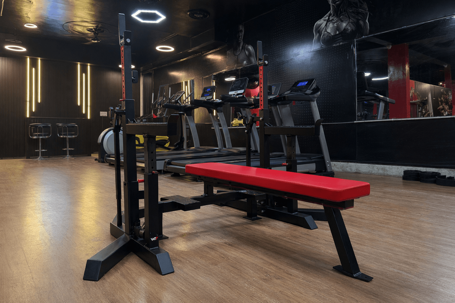 Powerlifting Bench deployed in a WTF gym