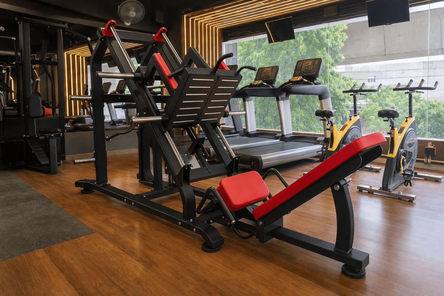 Leg Press deployed in a WTF gym