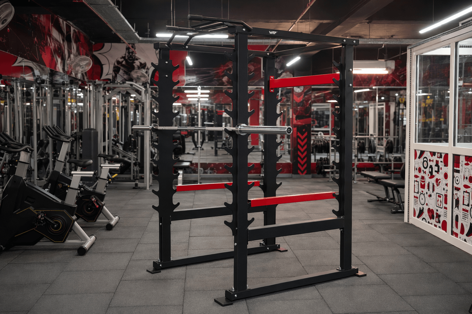 Power Rack deployed in a WTF gym