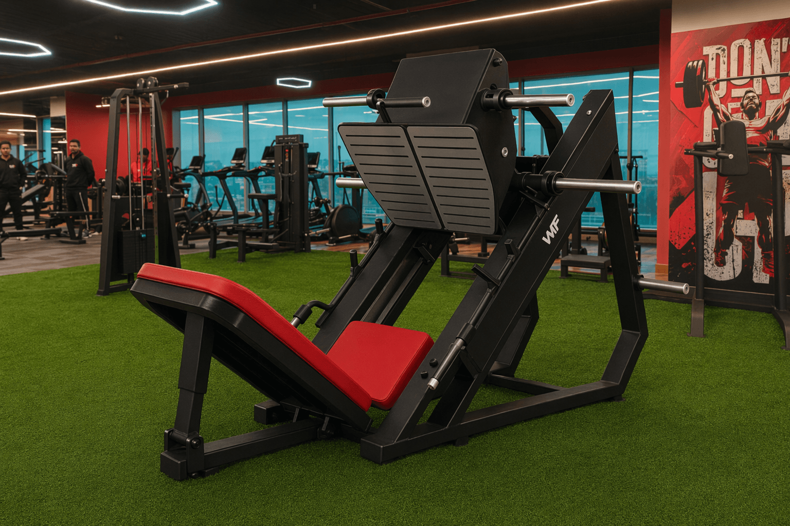 Leg Press deployed in a WTF gym