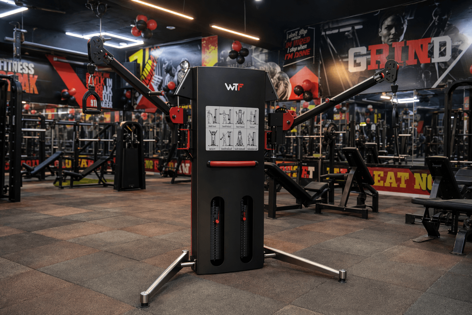 Robo Cross deployed in a WTF gym