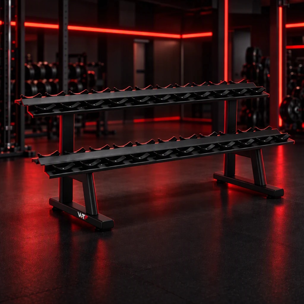 Dumbbell Rack 2 Tier (WTF-CRR-27) — studio view