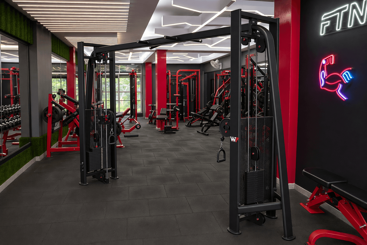 Cable Cross Over (WTF-E7016) deployed inside a WTF gym