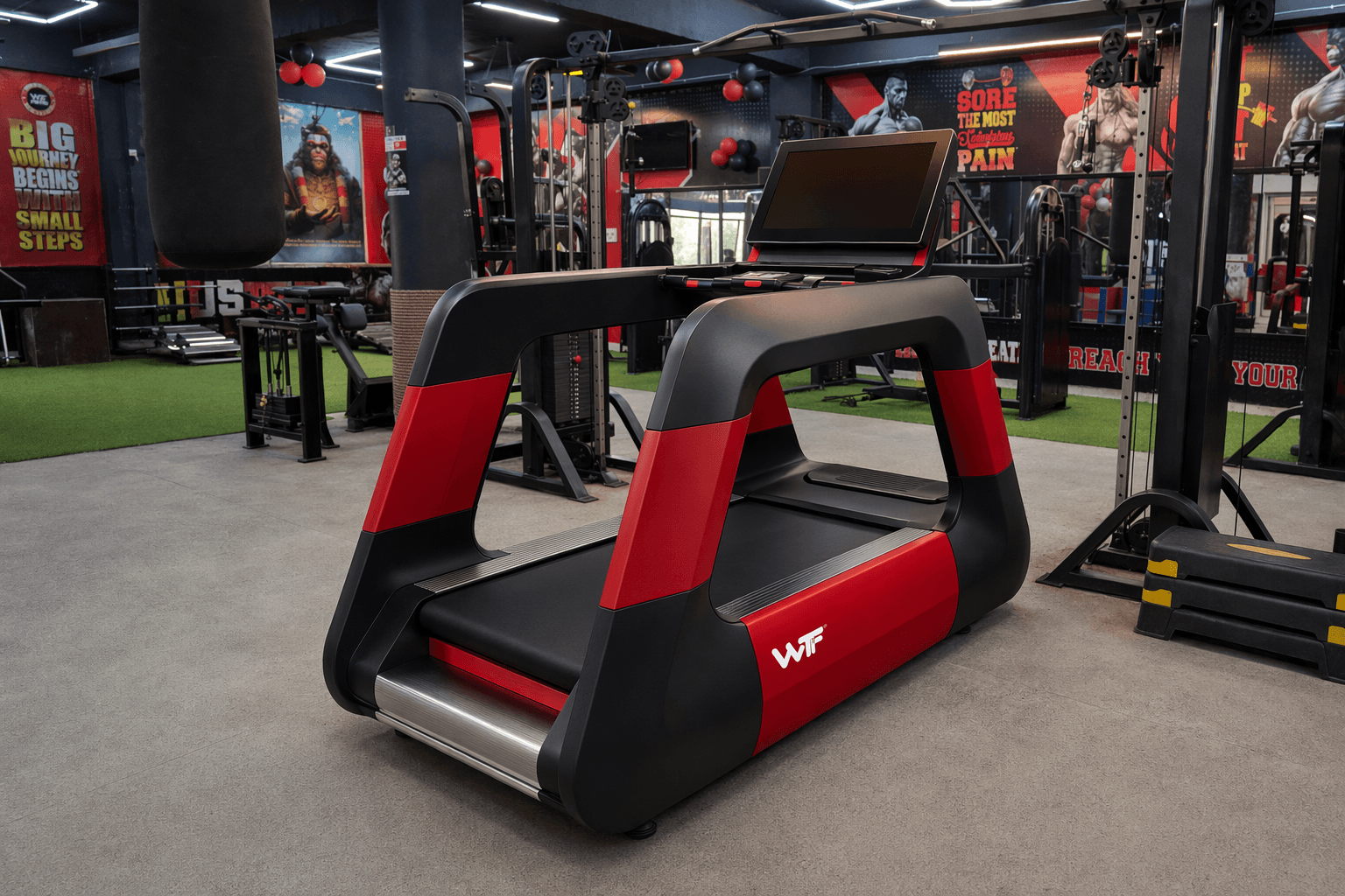 Phoenix Commercial Motorized Treadmill (WTF-PHOENIX) deployed inside a WTF gym